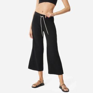 MATE The Label Organic Thermal Wide Leg Pant - JET BLACK / L